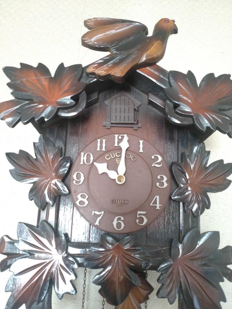 【ジャンク品】シチズン　鳩時計　CITIZEN　訳アリ　昭和レトロ　アンティーク