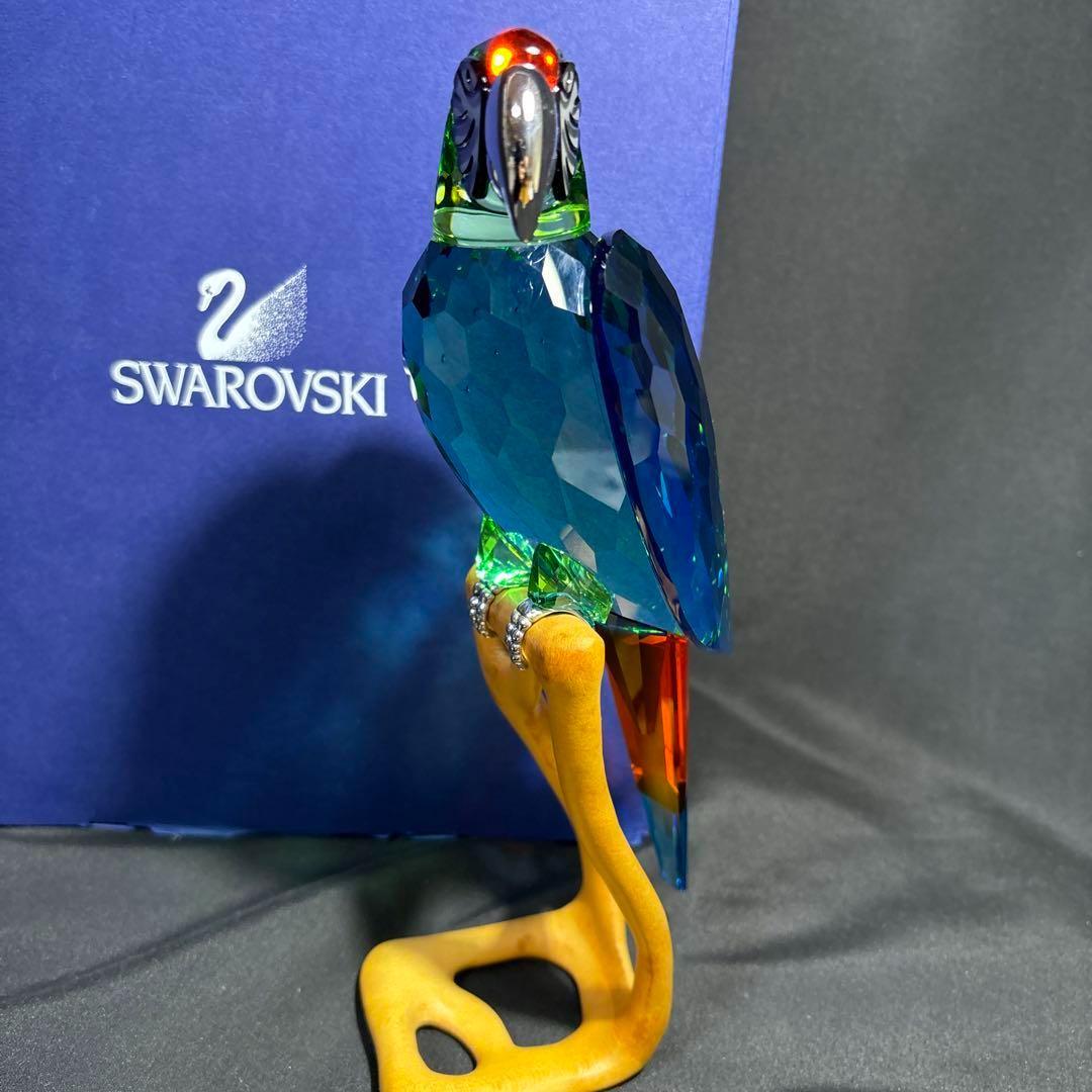 スワロフスキー コンゴウインコ 鳥 オウム