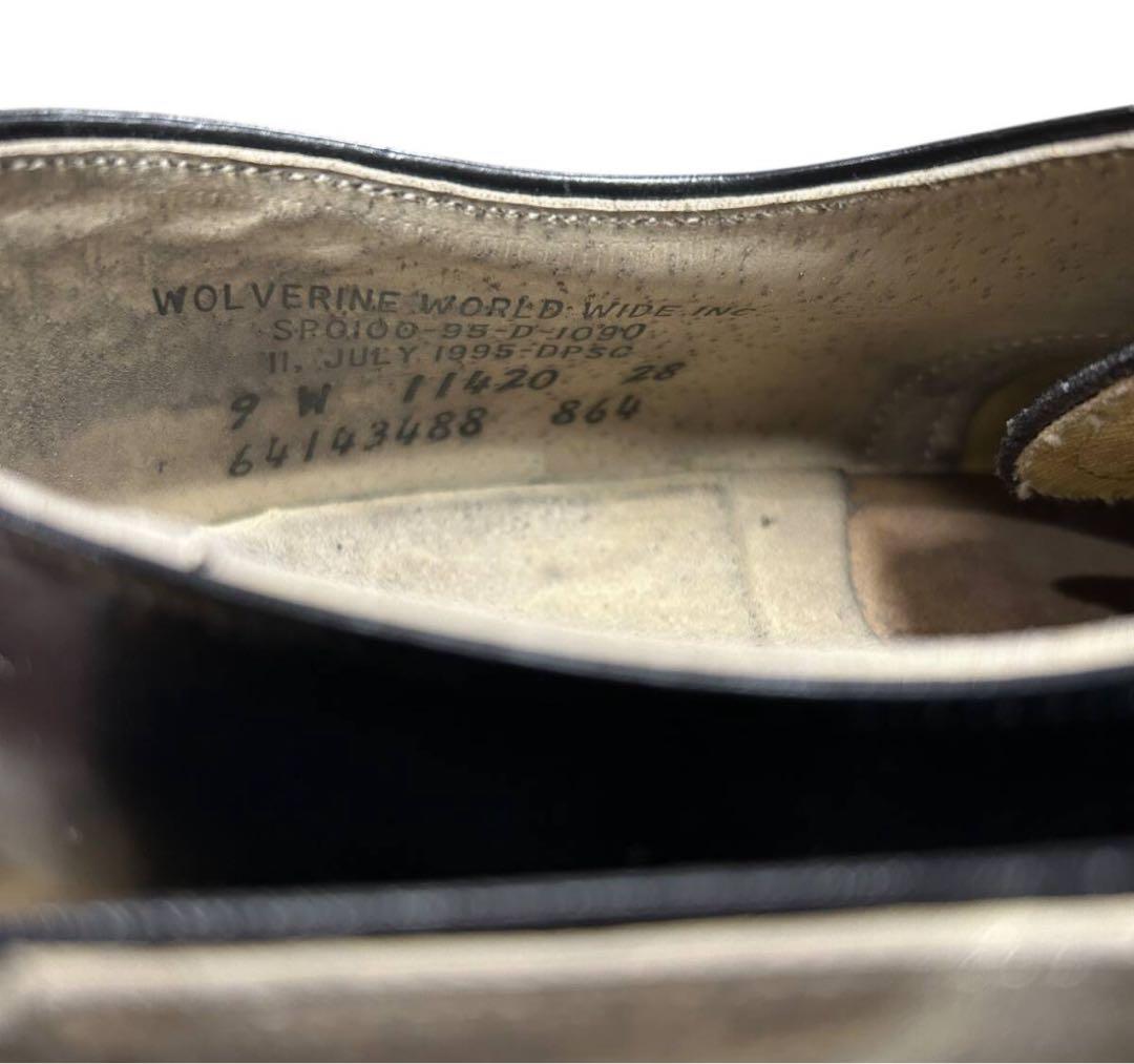 ビンテージ　90s　95年　ミリタリー　サービス　シューズ　靴　9 W　レザー