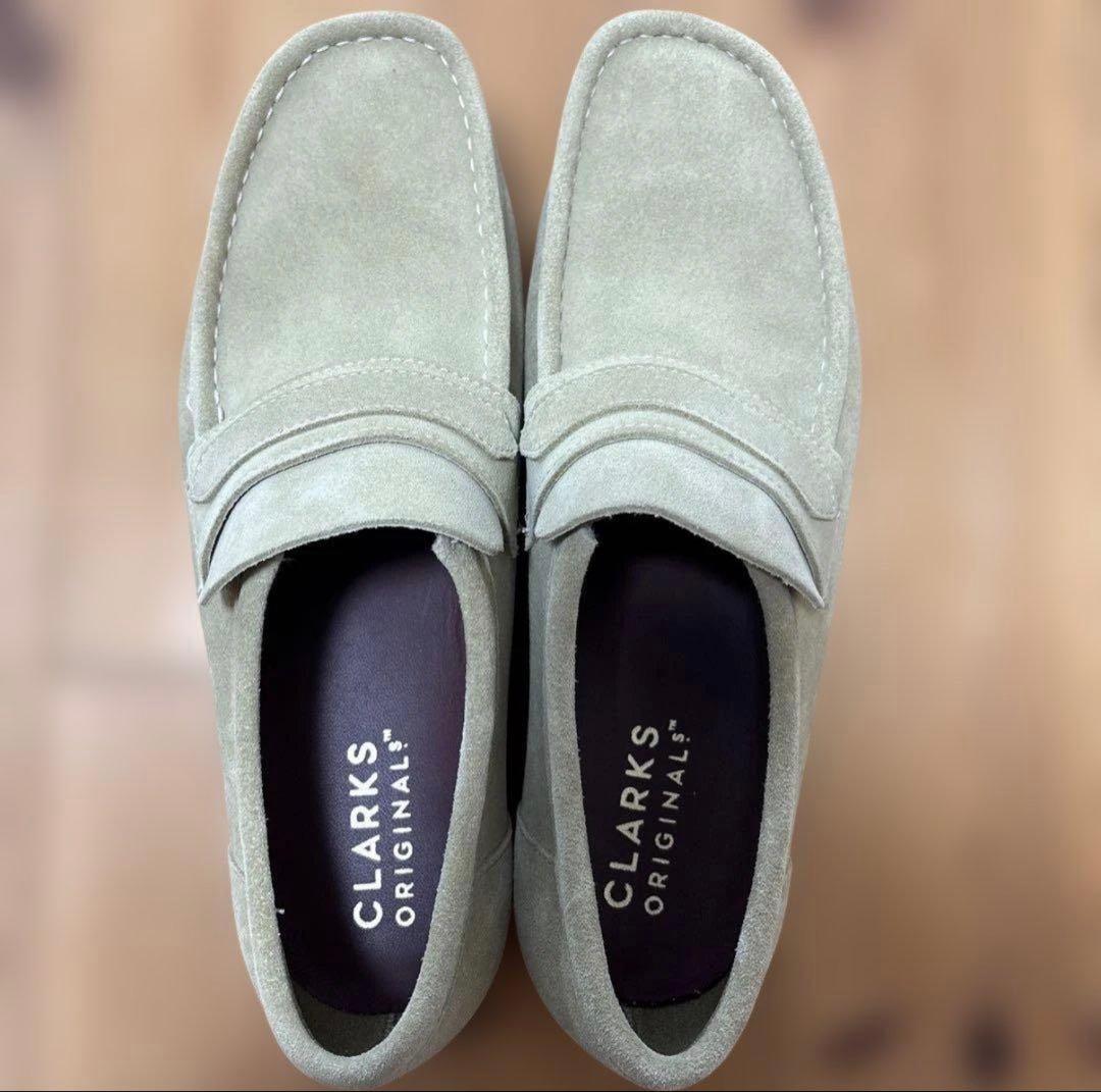 CLARKS ローファー 27.5cm ベージュ　wallabee size8