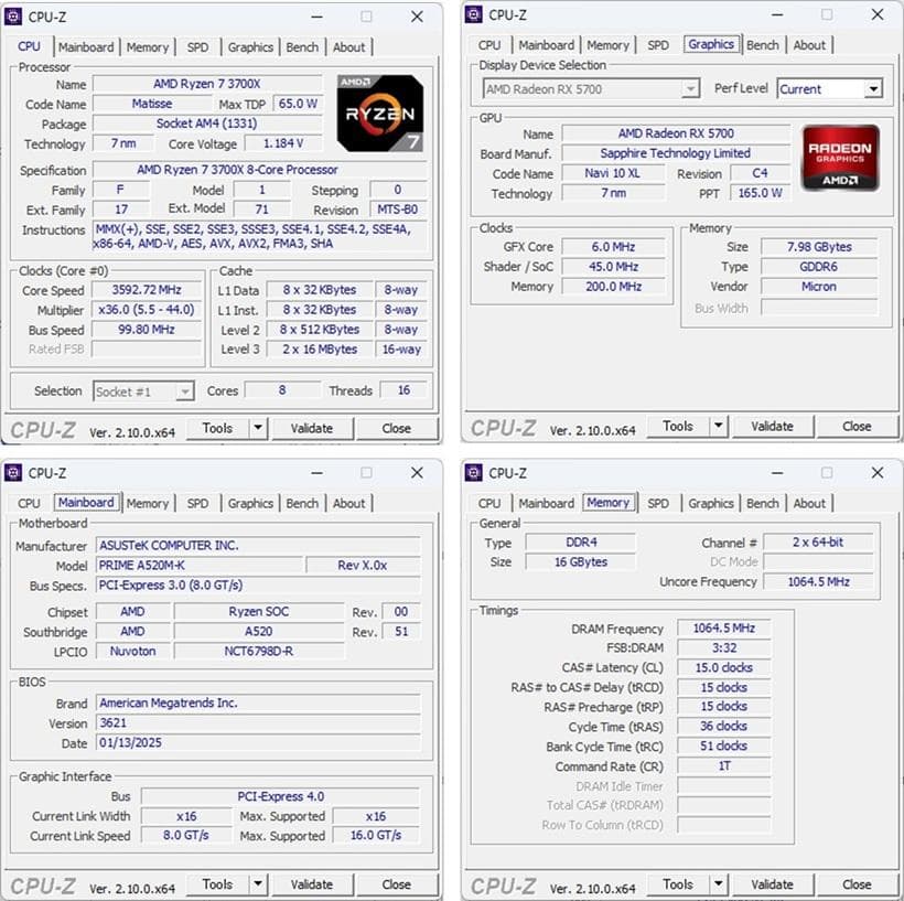 ゲーミングPC/Ryzen7 3700X/RX5700/メモリ16G/送料無料