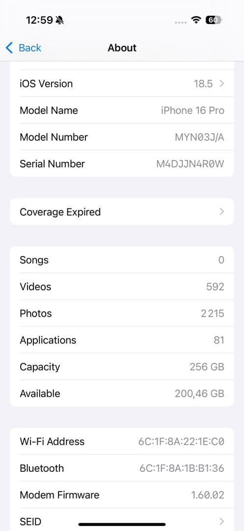 Apple iPhone 16pro 256GBブラック 本体