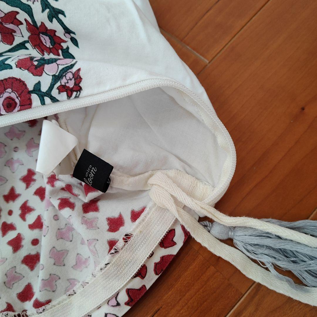 値下げ！ウニコ花柄刺繍掛け布団カバー枕カバーセット