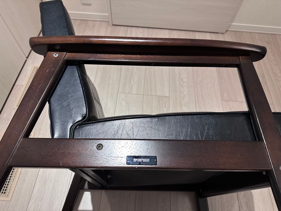 【カリモク60】Kチェア1シーター スタンダードブラック