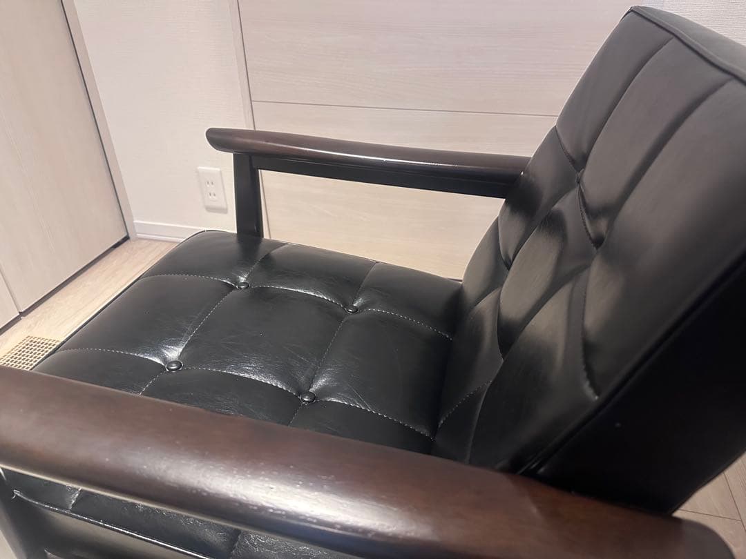 【カリモク60】Kチェア1シーター スタンダードブラック