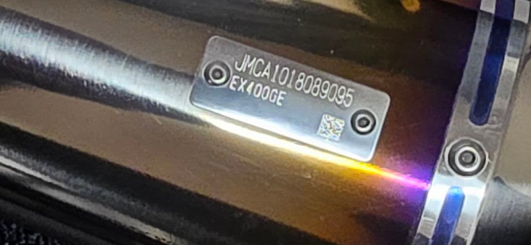 Ninja400'18〜ワイバンType Rマフラー [チタンドラッグブルー]