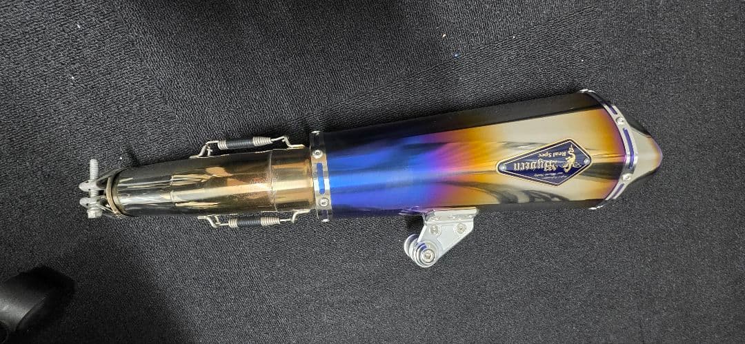 Ninja400'18〜ワイバンType Rマフラー [チタンドラッグブルー]