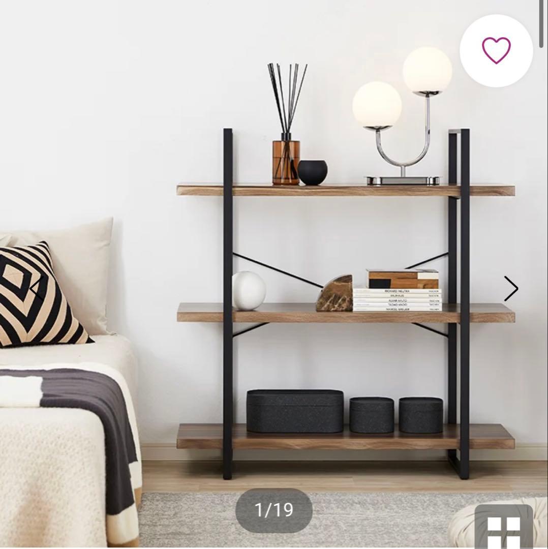 C*g様 LOWYA シェルフ ラック ヴァルノフ 3段 ウォルナット