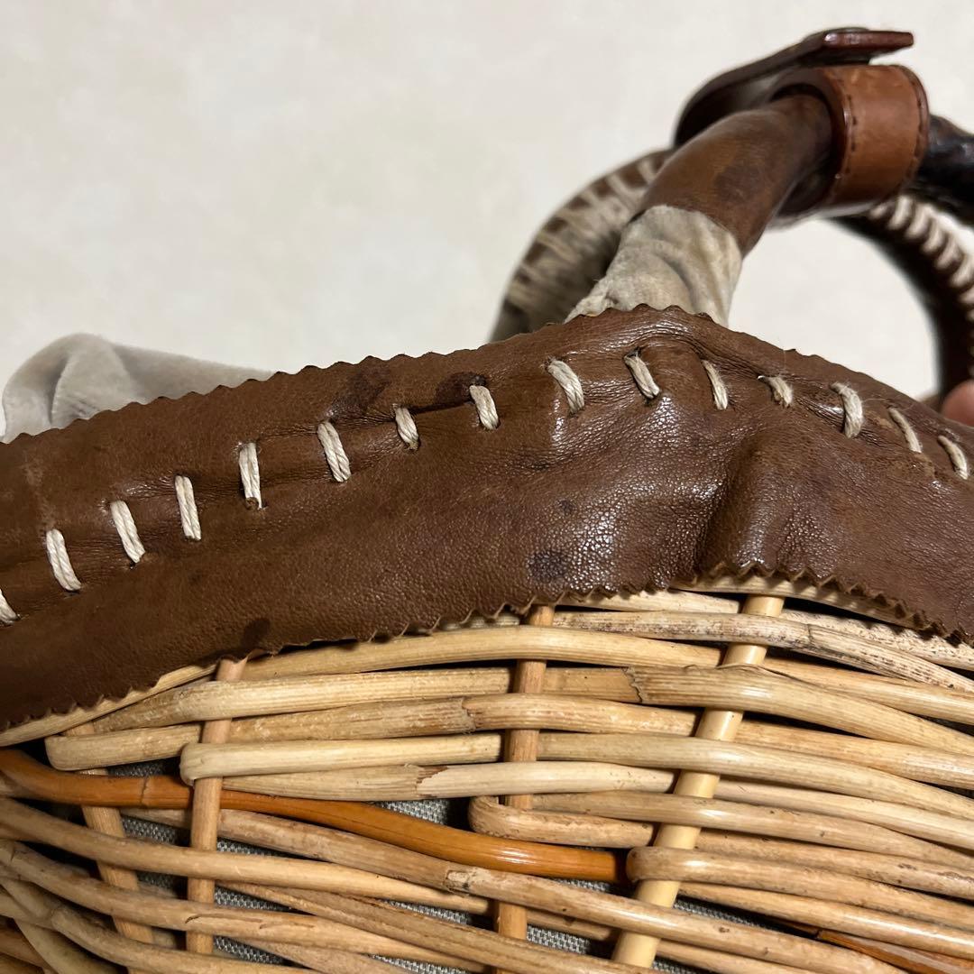 ebagos エバゴス　カゴバッグ　リボン