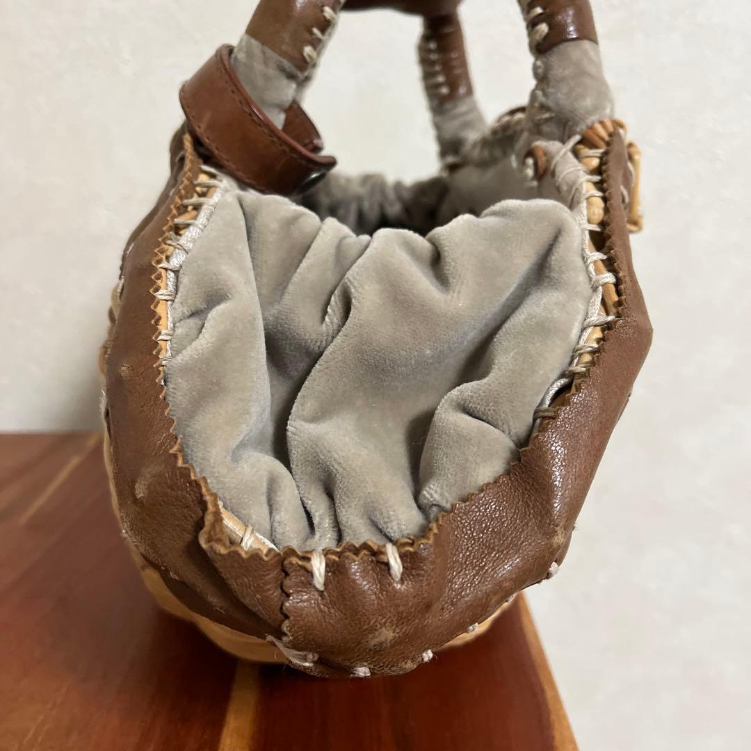 ebagos エバゴス　カゴバッグ　リボン