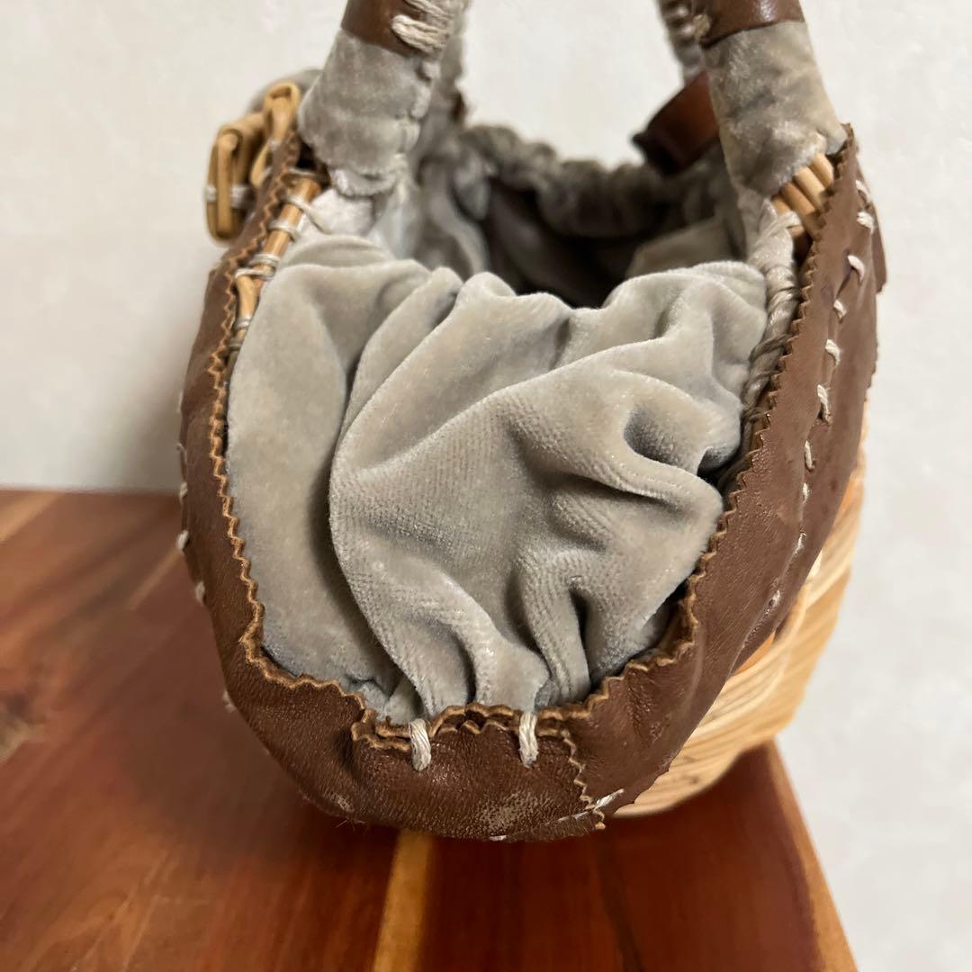 ebagos エバゴス　カゴバッグ　リボン