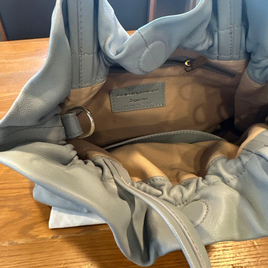 Repetto ライトブルー ハンドバッグ