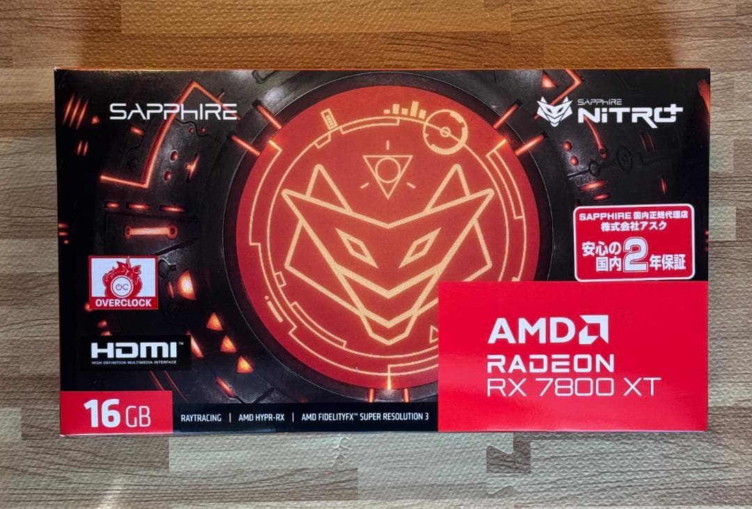 SAPPHIRE NITRO+ Radeon RX 7800 XT 中古品