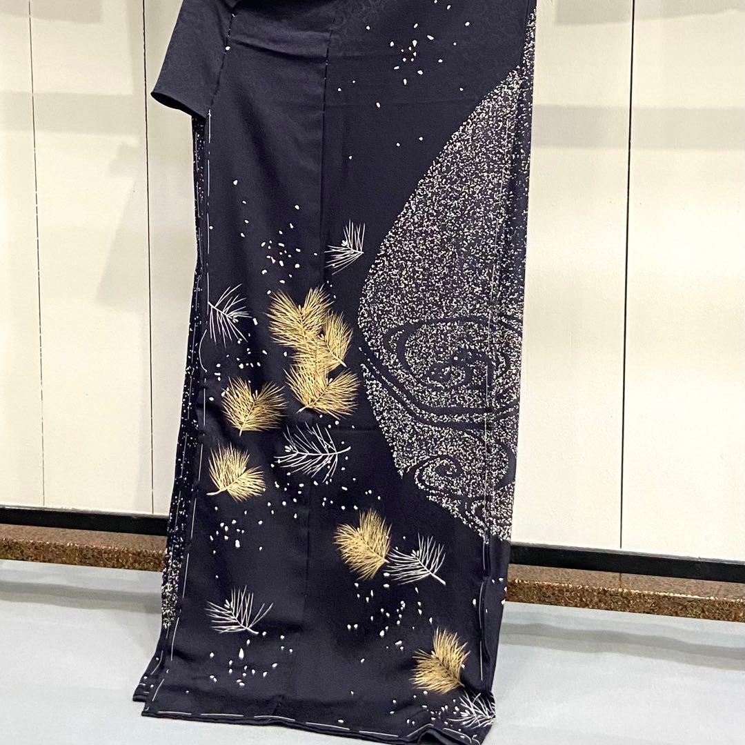 正絹訪問着　新品　仮エバ　未仕立て品