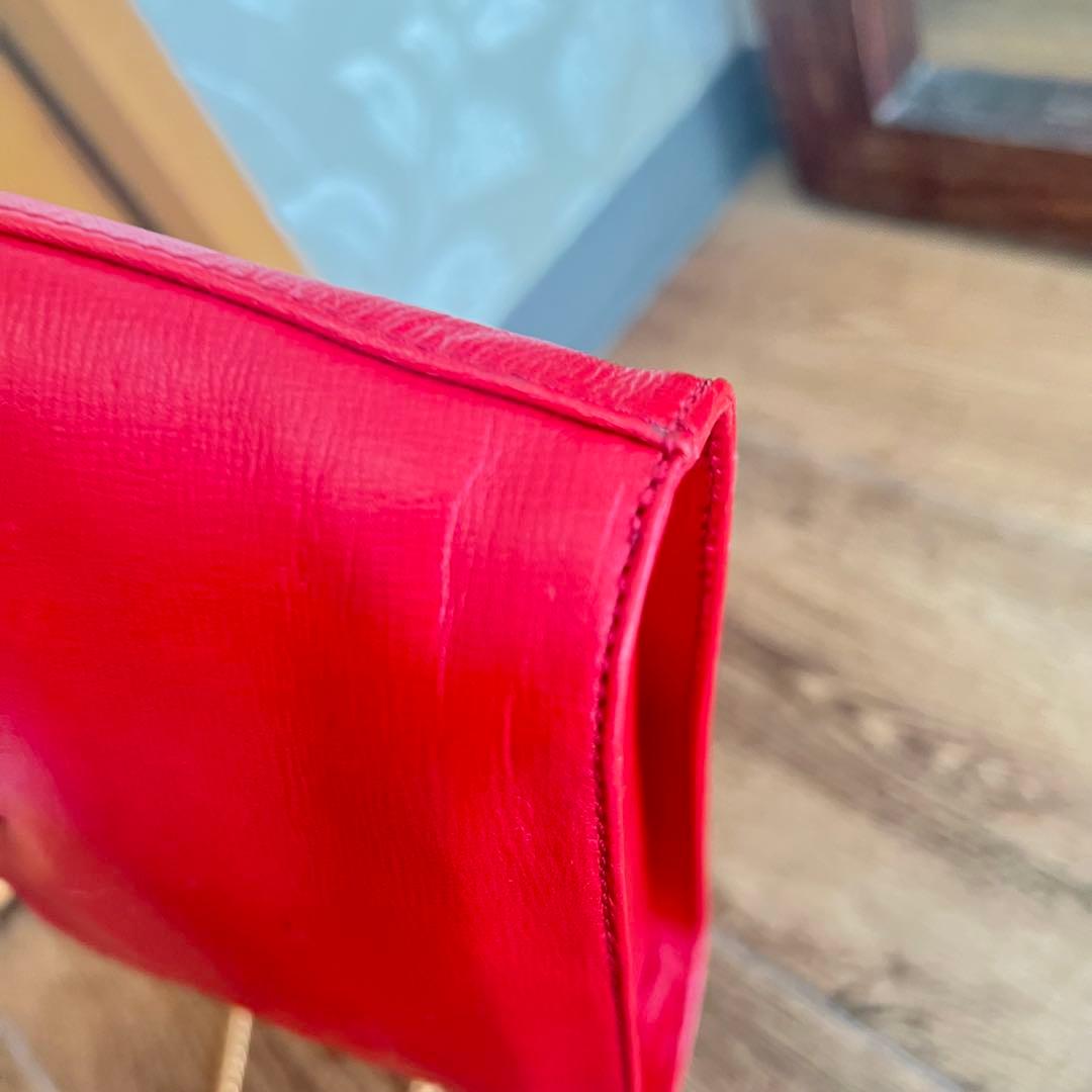 激レア ヴァレクストラ SATOショルダーバッグ チェーン レザー レッド