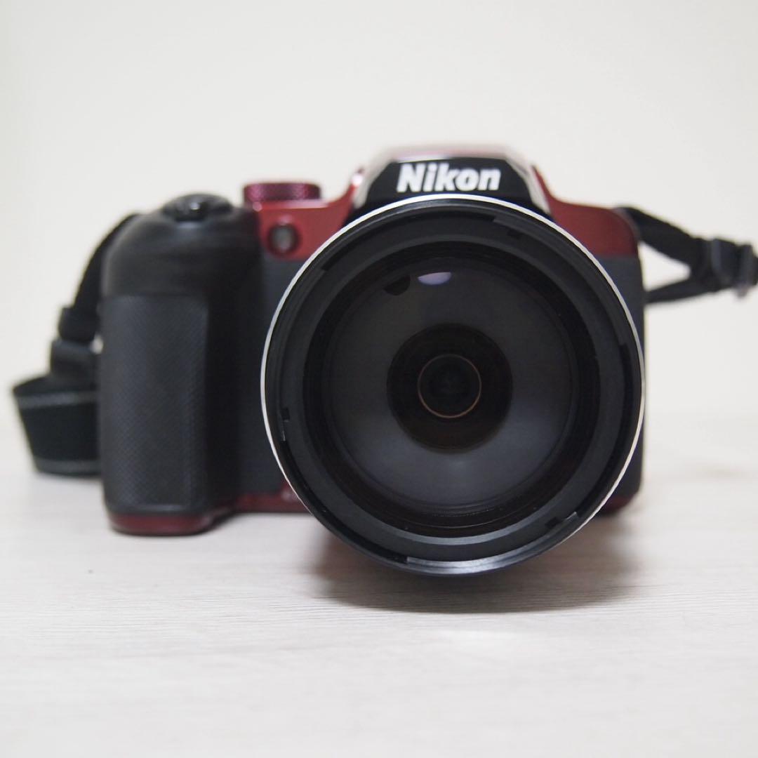 【動作確認済】Nikon COOLPIX B700 レッド ケース SDカード付