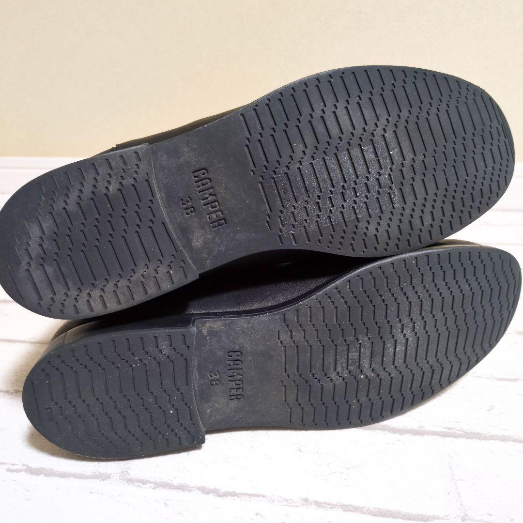 美品　CAMPER　カンペール　サイドゴアブーツ　ショートブーツ　レザー　24