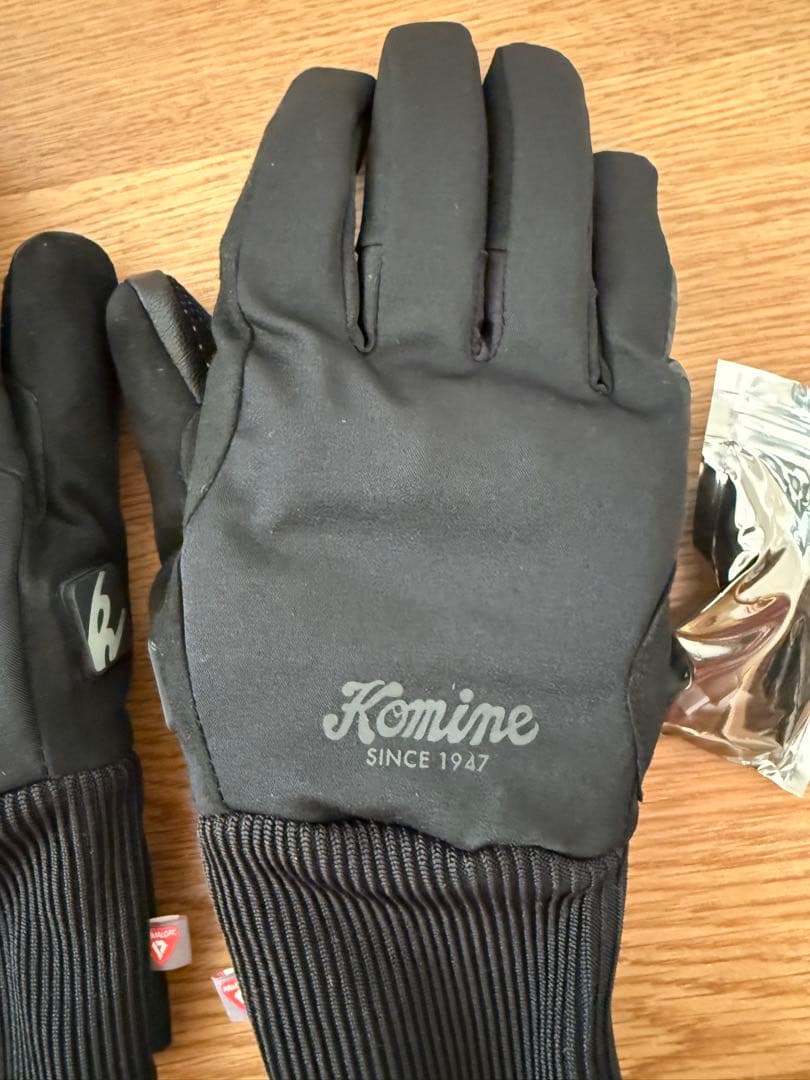中古　Komine EK-220 電熱ヒートバイクグローブ L 黒