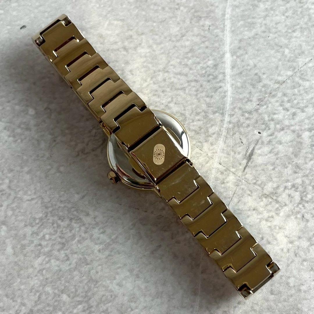 稼働品✨Amber 久慈琥珀 ソーラー 腕時計 シェル盤 琥珀 メタルブレス