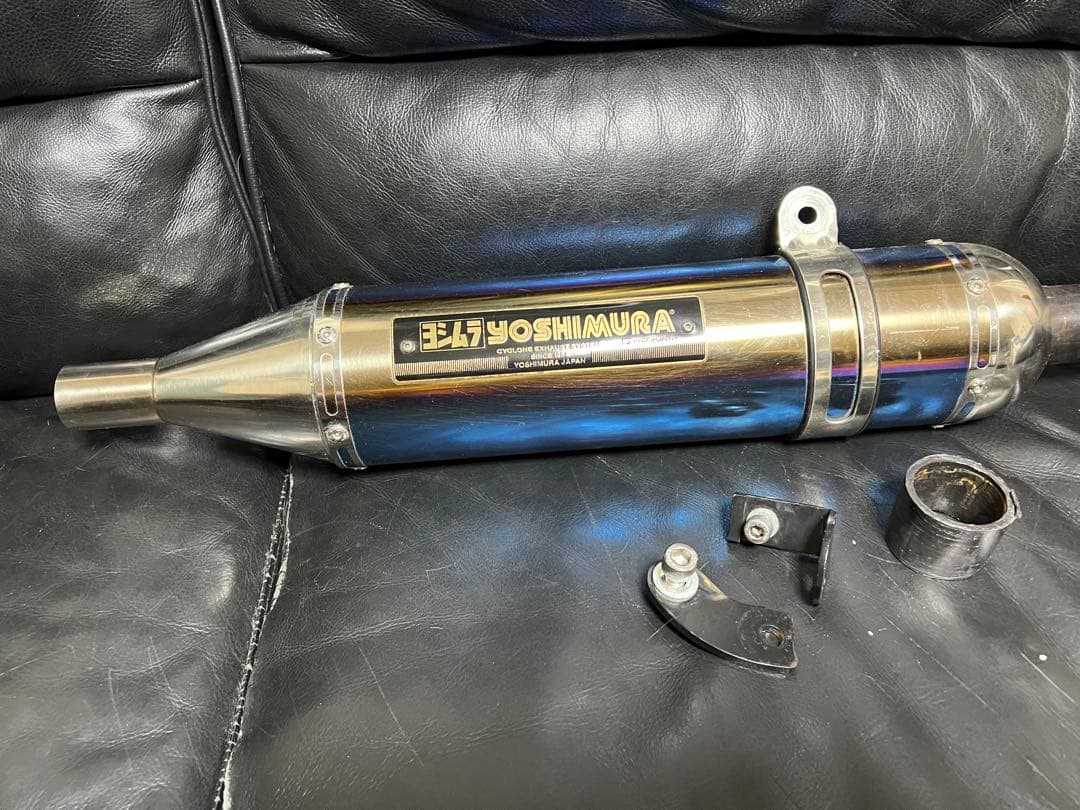 sr400 マフラー ヨシムラ パトリオット チタンカラー サイクロン
