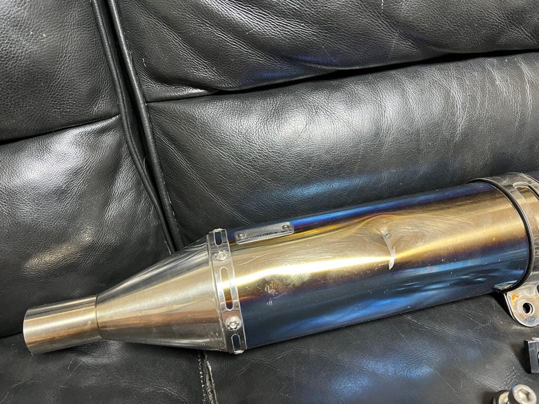 sr400 マフラー ヨシムラ パトリオット チタンカラー サイクロン