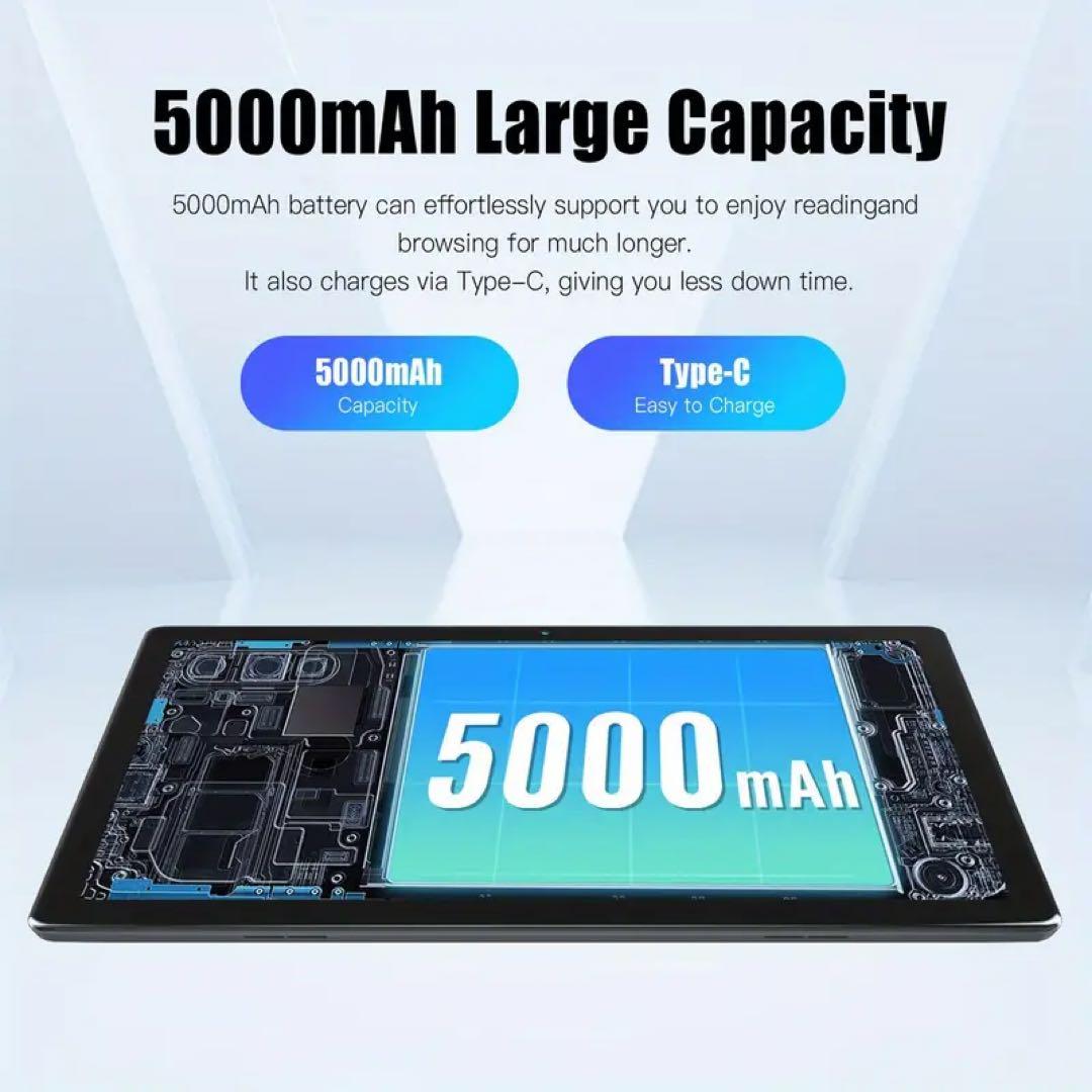 Android 14 タブレット オクタコア 10.4インチ 64GB ブラック