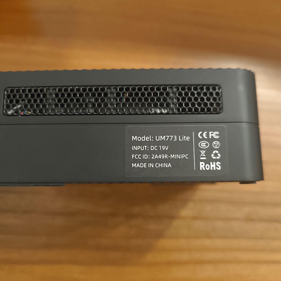 Minisforum UM773 Lite ミニPC ブラック ベアボーン