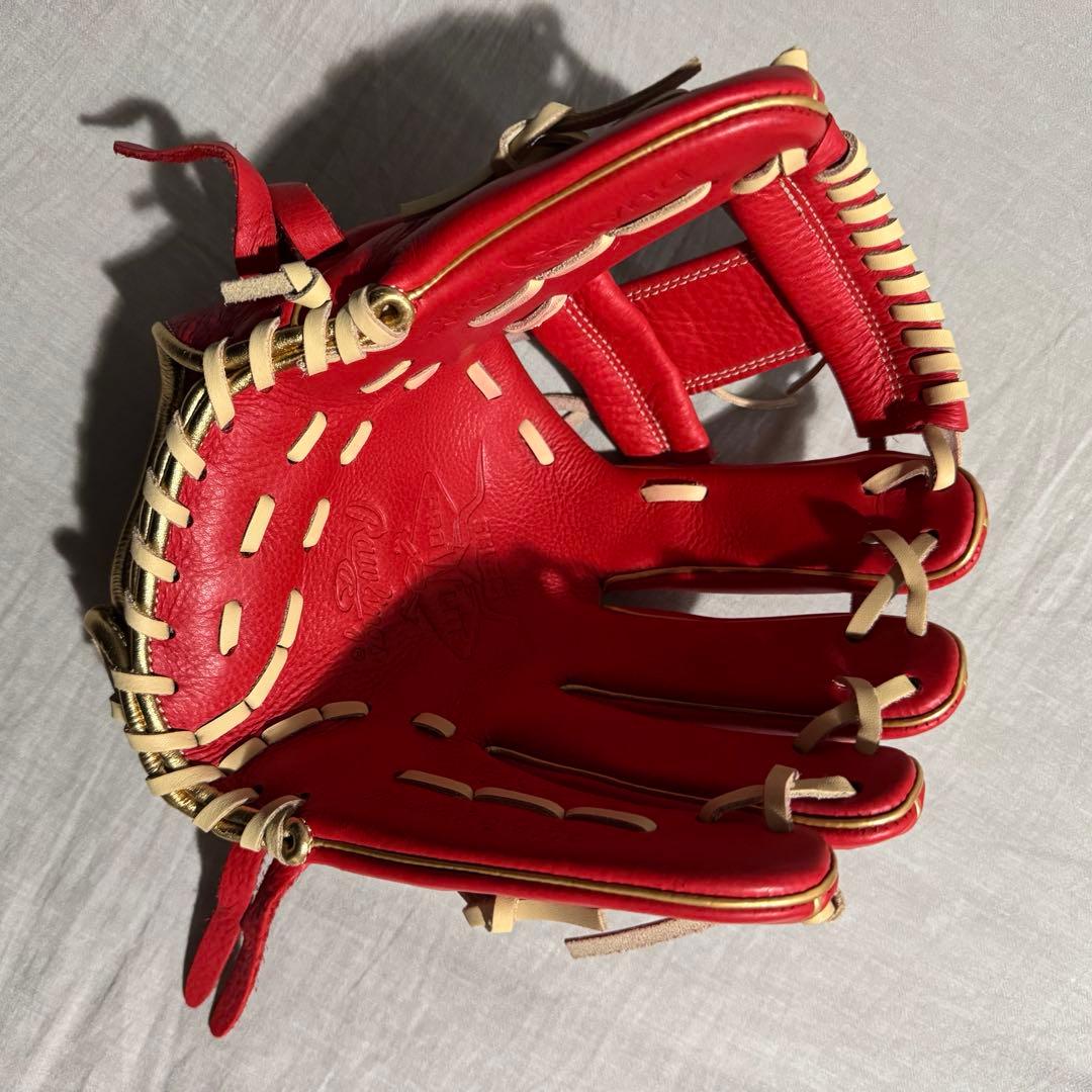 ローリングス　内野オールラウンド　軟式　グラブ　グローブ　赤　スカーレット