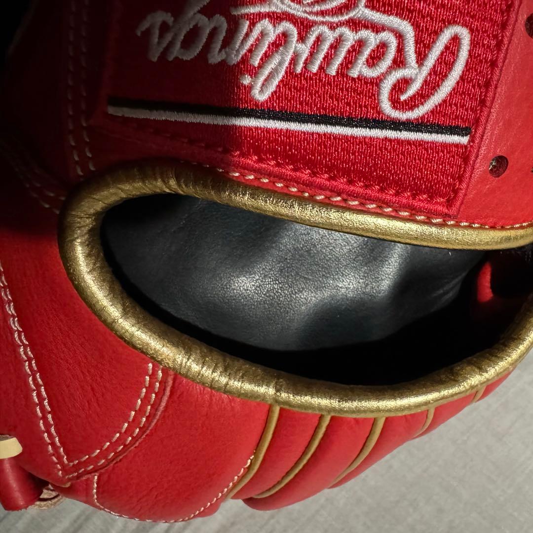 ローリングス　内野オールラウンド　軟式　グラブ　グローブ　赤　スカーレット