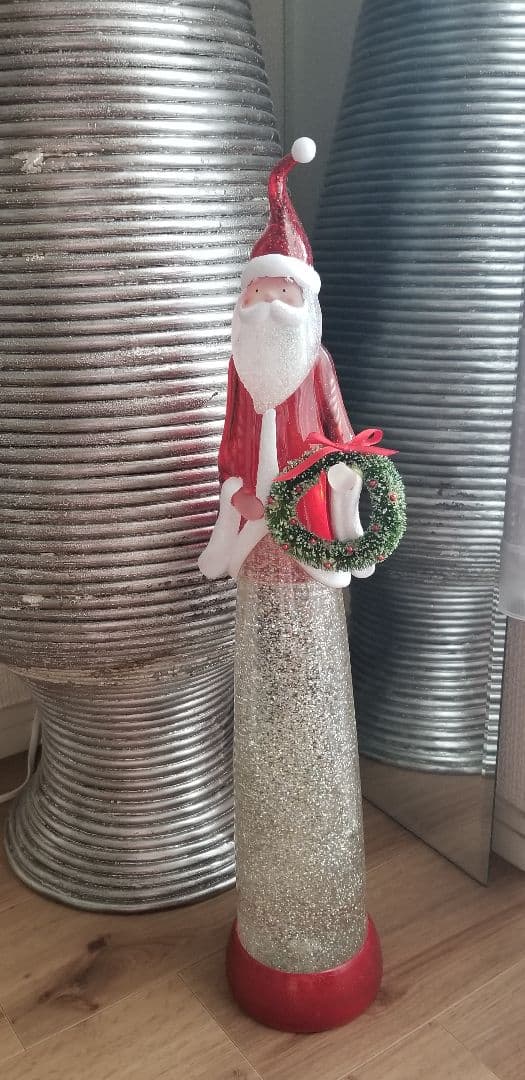 訳あり未使用　代官山セレクトショップ購入特大サンタクロー X'masスノードーム