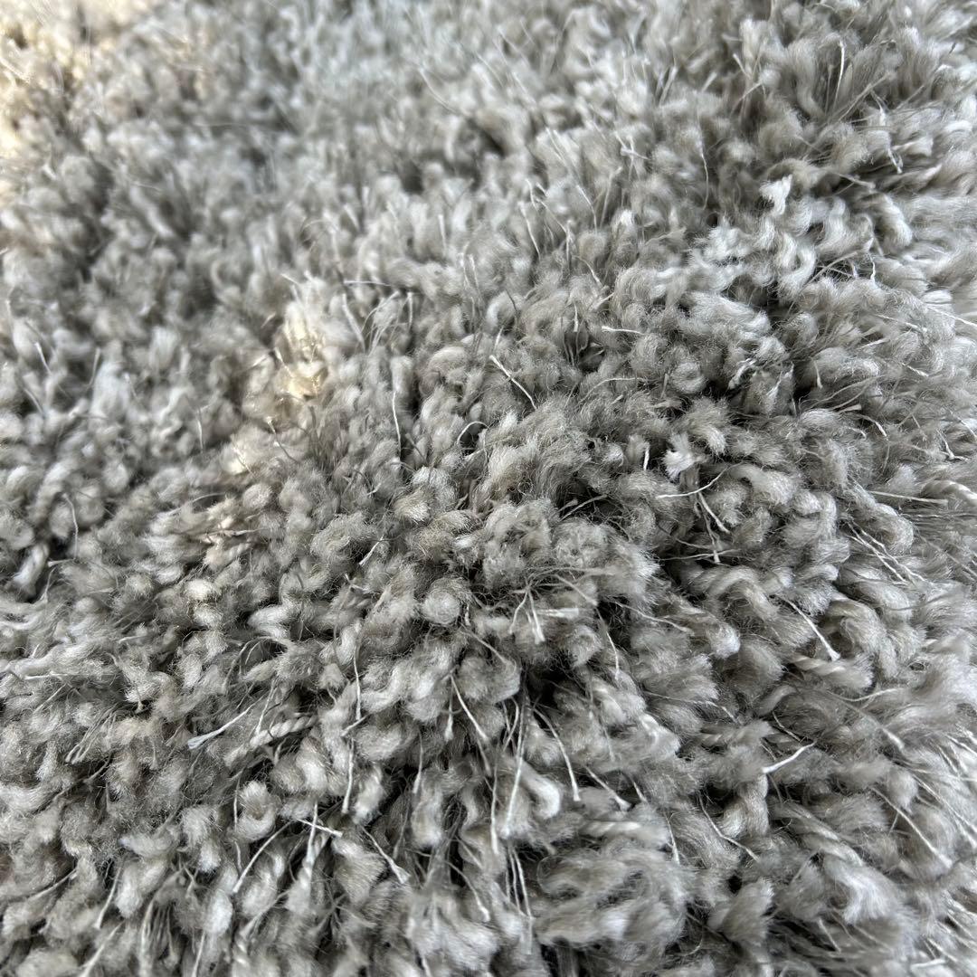 美品 prevell カーペットフワフワ グレー ラグ トルコ製