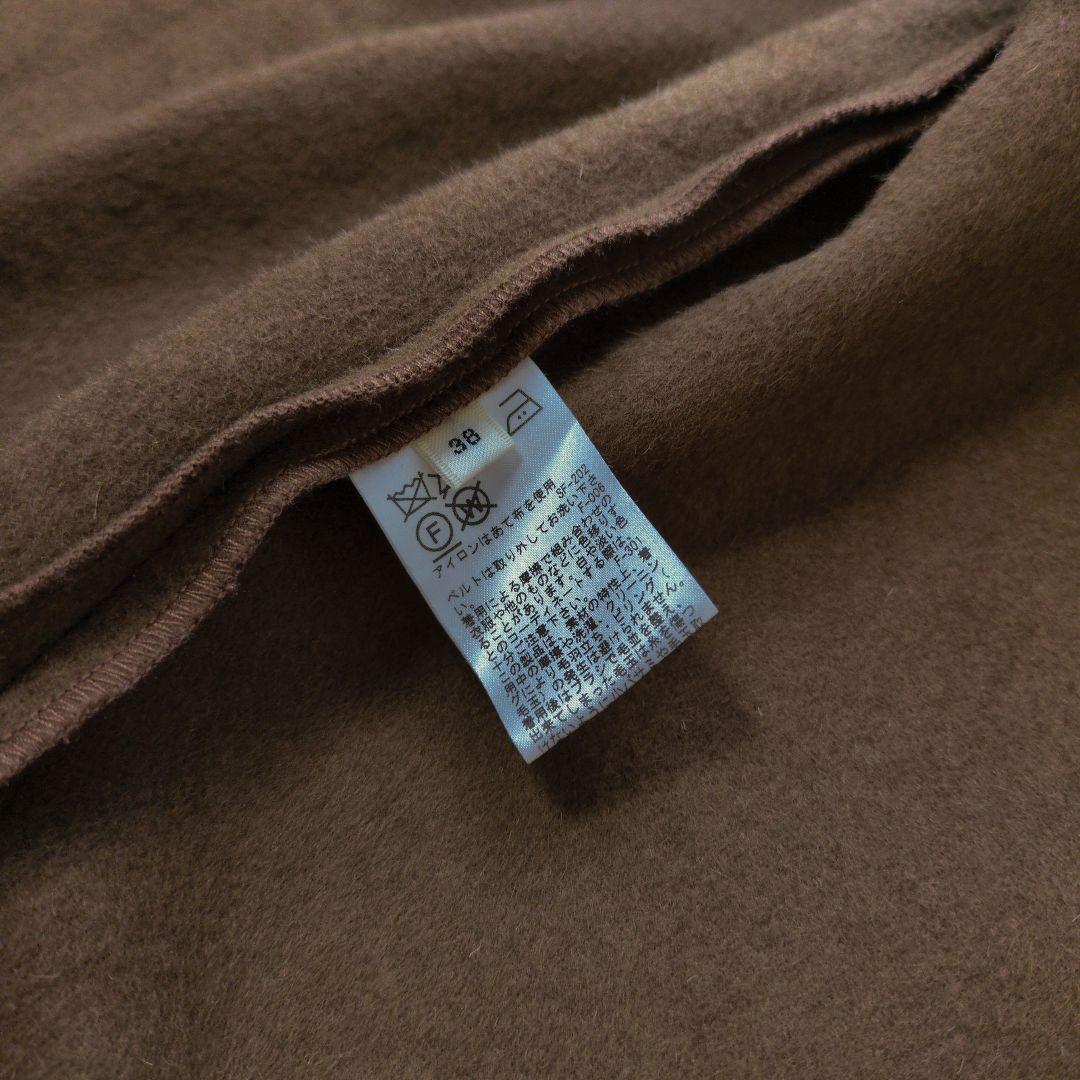 ロペ　近年モデル　ショールカラー　リバーコート　ベルト付き　ゆったり