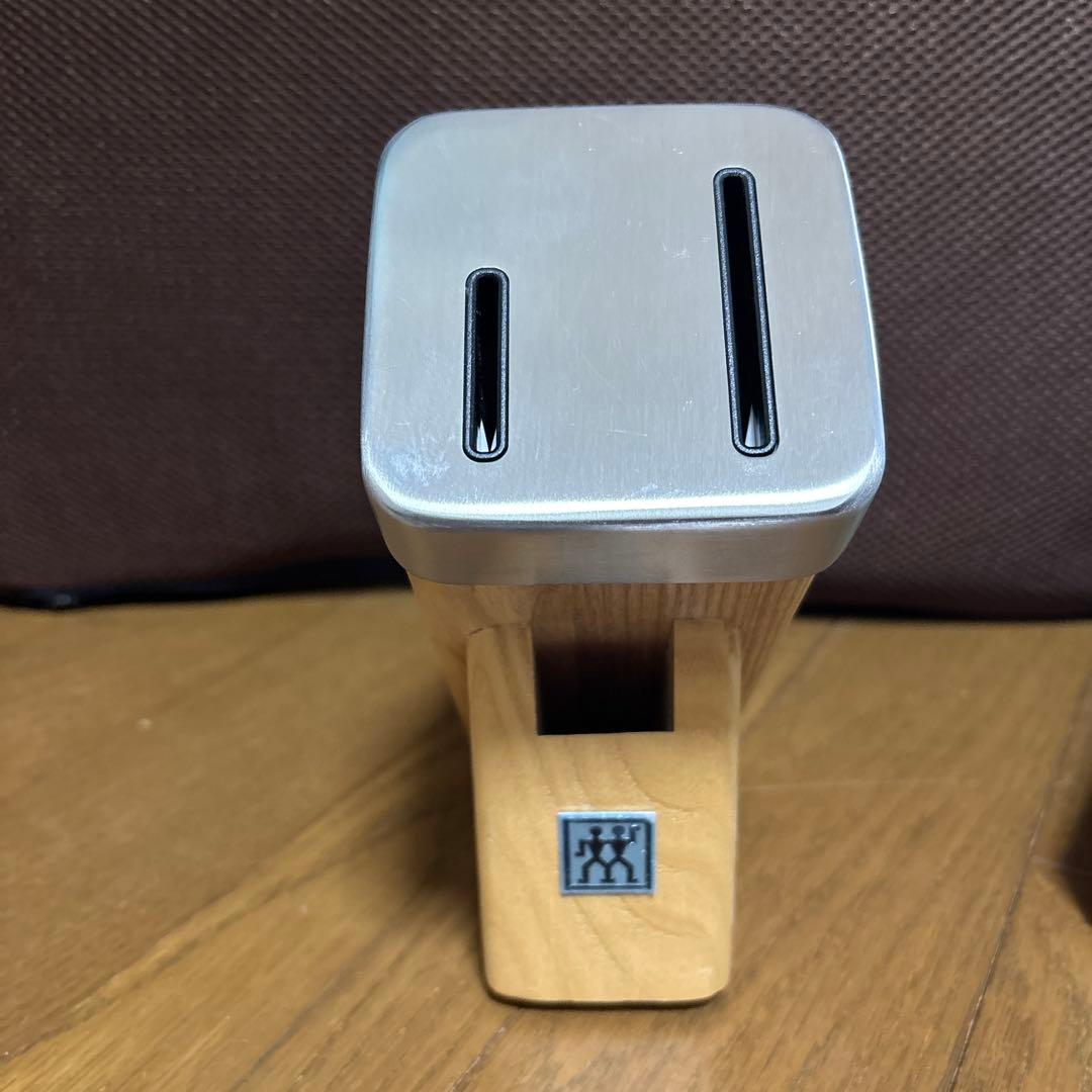 ZWILLING 包丁スタンド 木製 スリム