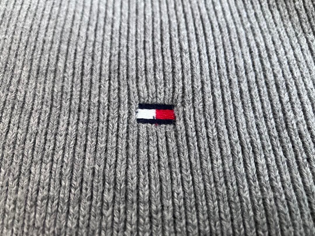 Lサイズ　トミー　ヒルフィガー　フルジップアップニット　カーディガン　グレー