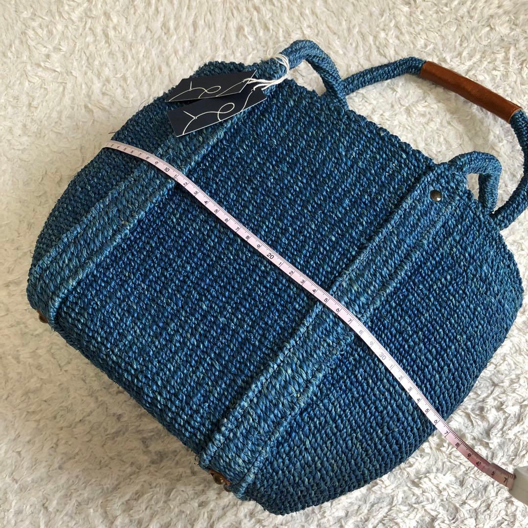 新品未使用　パラスパレス　カゴバック　夏カゴバック取り外しポーチ付　持ち手レザー