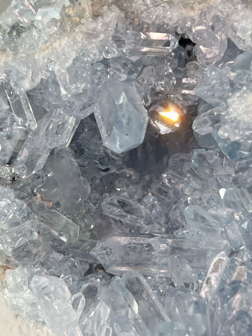 天然石 秘蔵＆美麗品 セレスタイト クラスター EXグレード