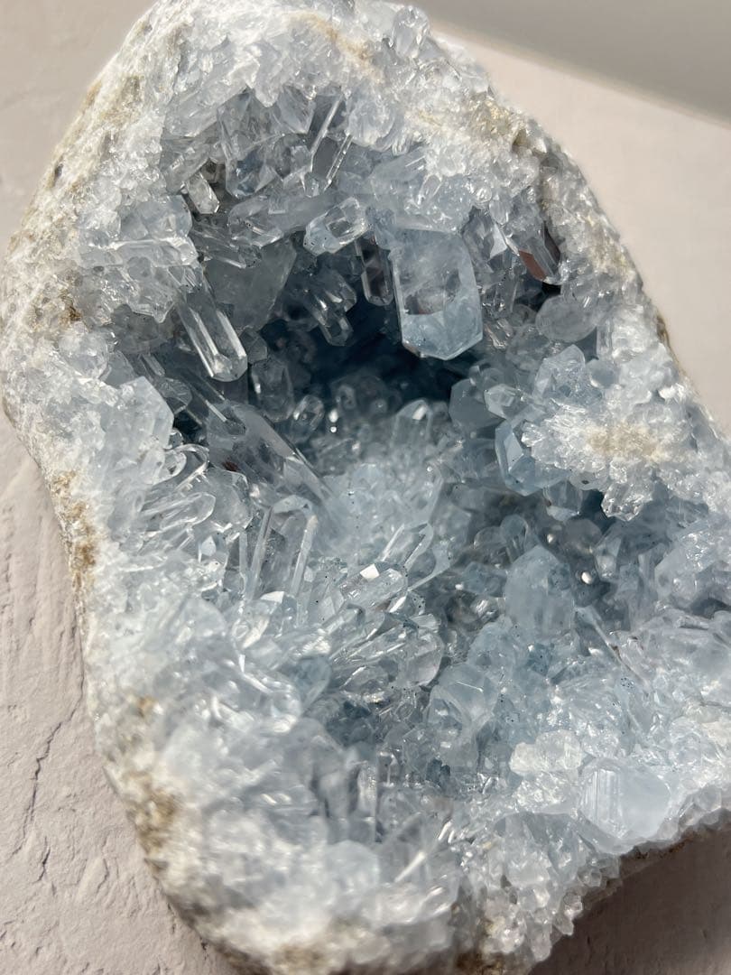 天然石 秘蔵＆美麗品 セレスタイト クラスター EXグレード