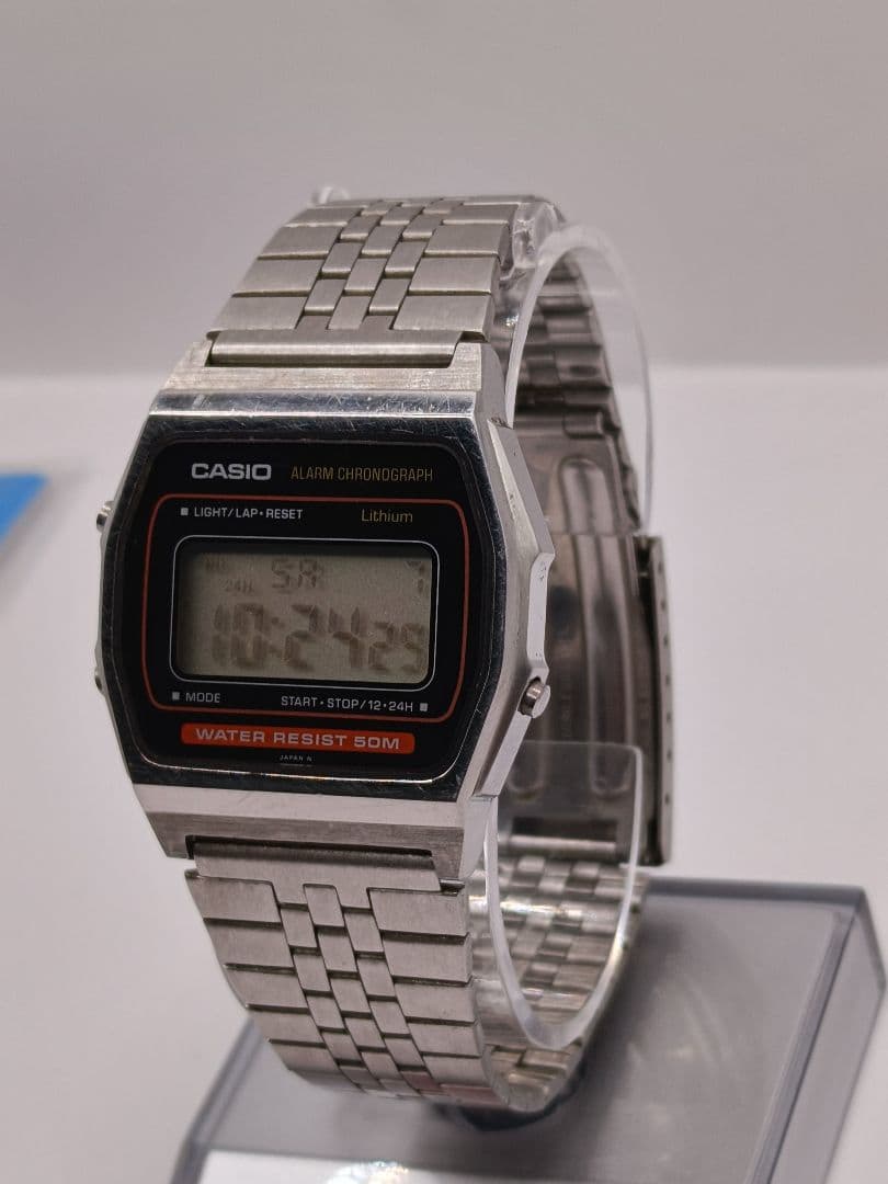 希少日本製CASIO W-34 415 稼働品 80s ヴィンテージデータバンク
