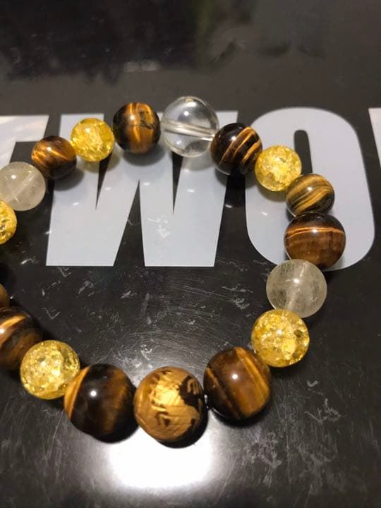 水晶ブレスレット　ラピスラズリ入り　オーダー　腕のサイズ教えてください