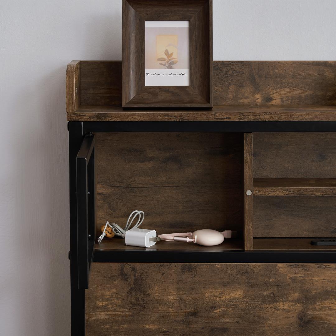 【限定価格ｘ送料無料】超人気！ベッドフレーム（S） パイプベッド コンセント付き