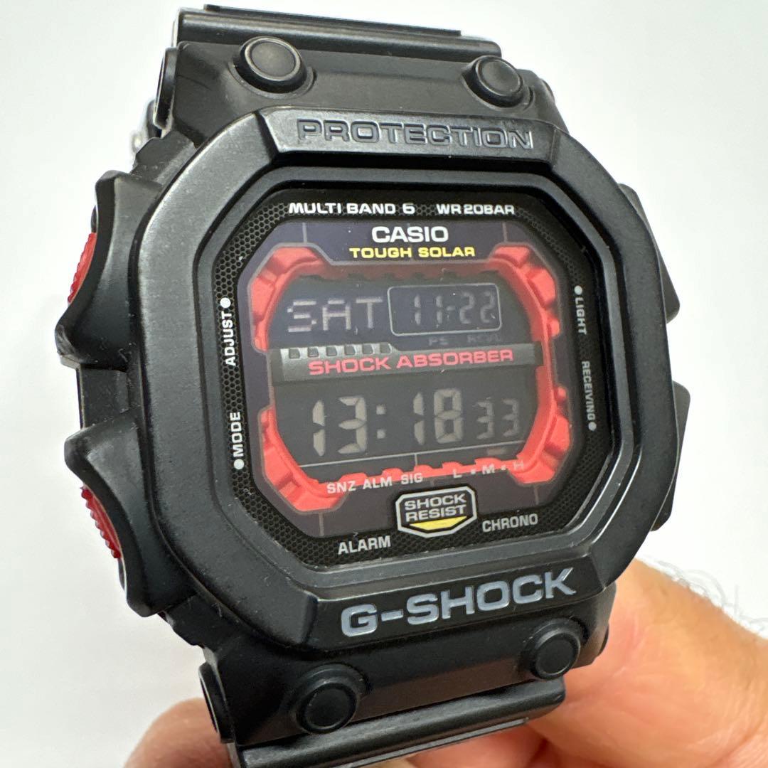 CASIO G-SHOCK GXW56 ソーラー 電波時計 ブラック/レッド