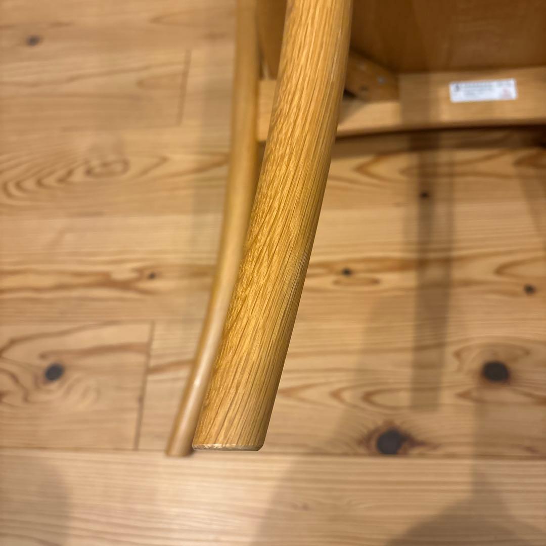 ［かつぼん］飛騨産業　クレセント　SG261A 天然木アームチェア