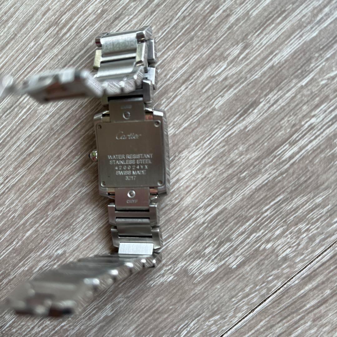 【美品】カルティエ タンク フランセーズ Cartier ステンレススチール 箱