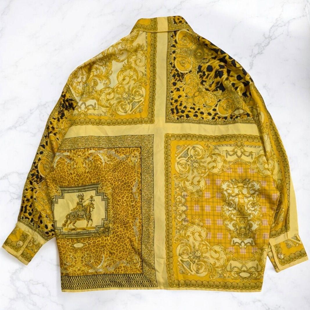 istante イスタンテ ヴェルサーチ シャツ シルク100% イタリア製