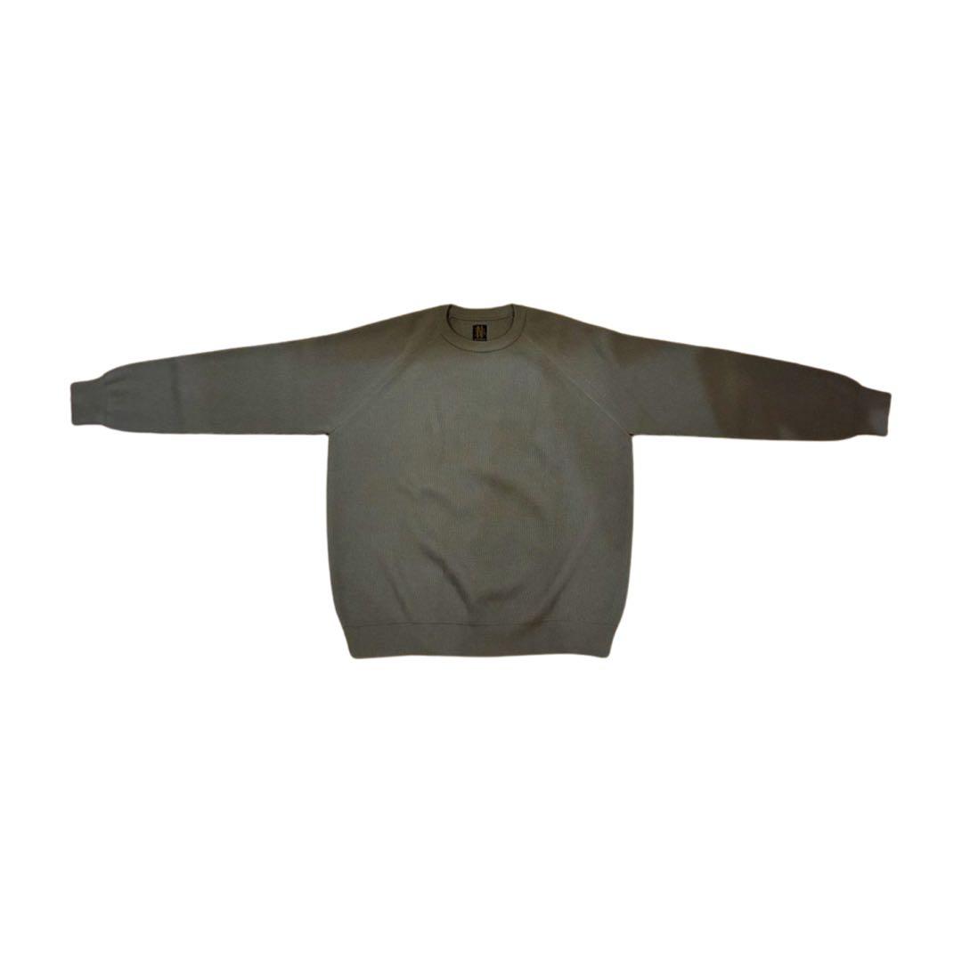 【美品】BATONER HARD TWIST WOOL CREW NECK