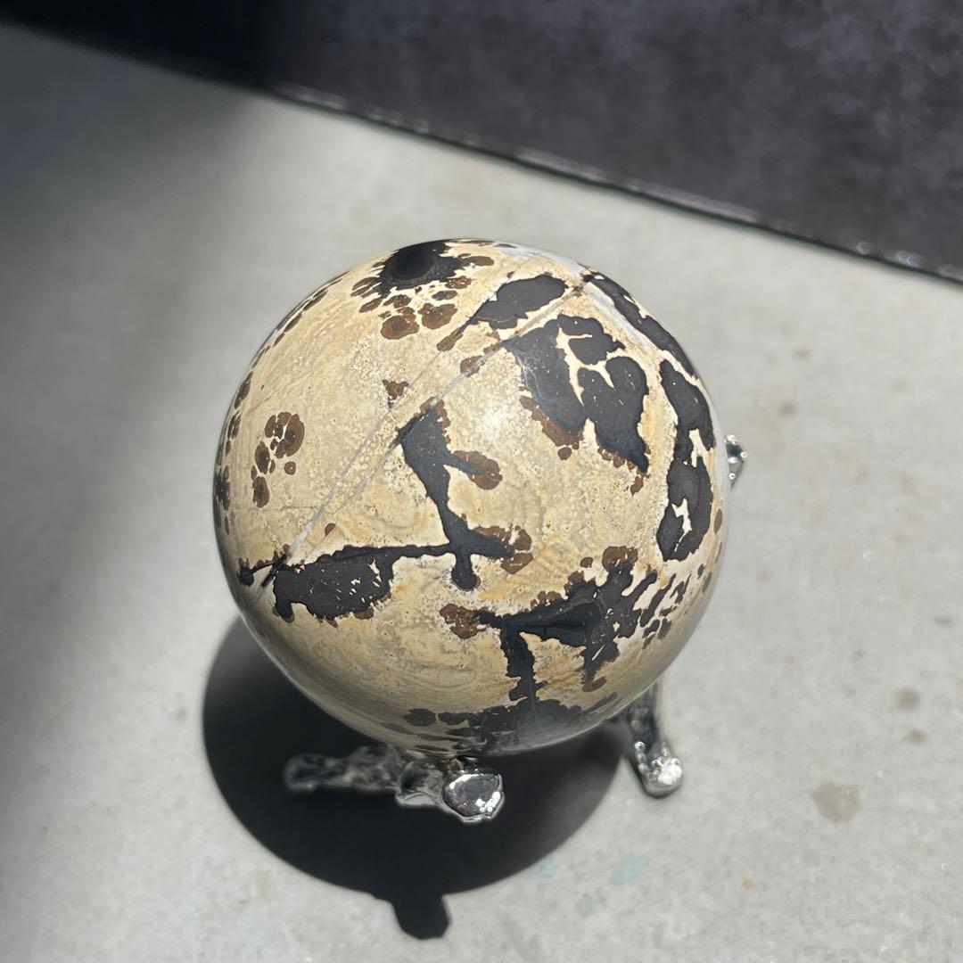 ピクチャー ジャスパー 台座付き スフィア