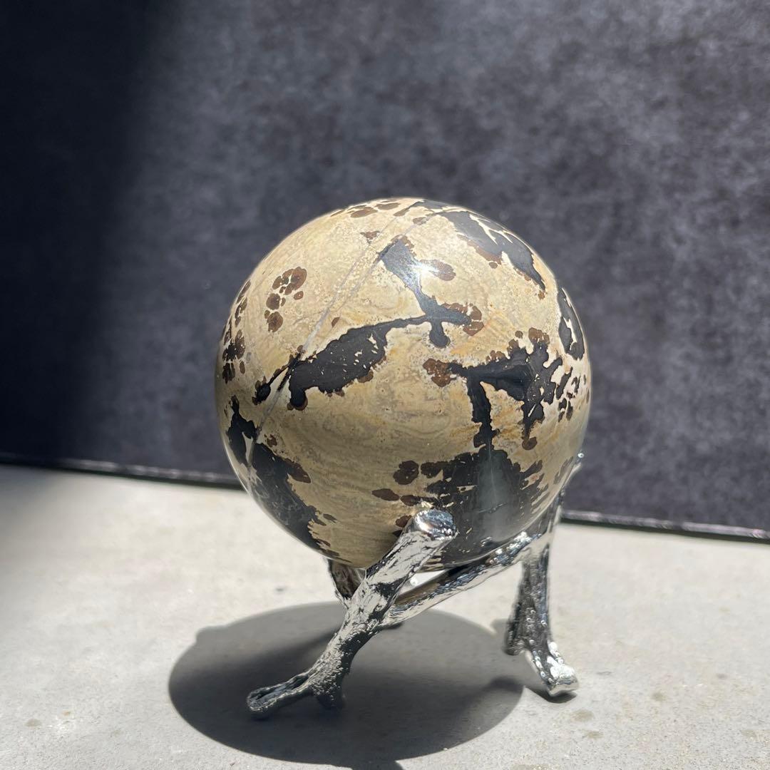 ピクチャー ジャスパー 台座付き スフィア