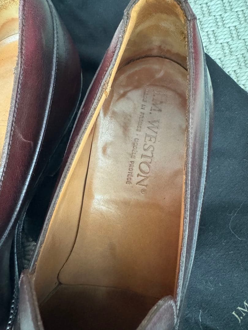 最終価格！J.M. WESTON ダークブラウン ローファー 8 C