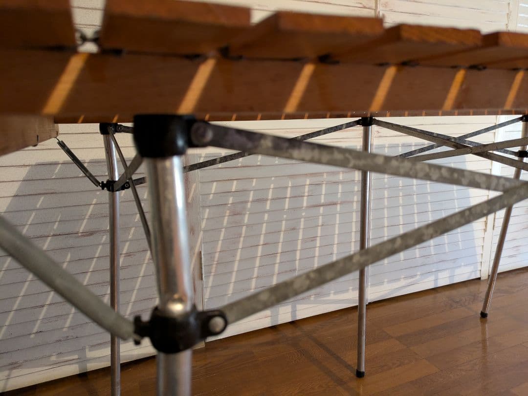 フランス製 Lallemand ラレマンド ウッドロールトップテーブル 廃盤品