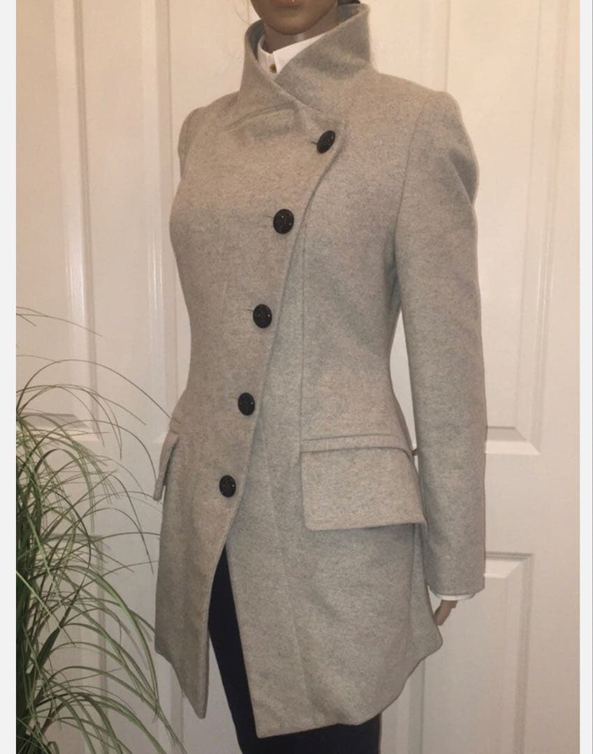 Vivienne Westwood アシメントリー ウールコート グレー